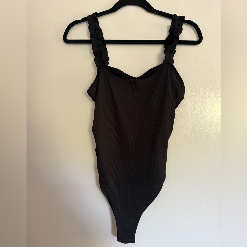 Woman Black Bodysuit